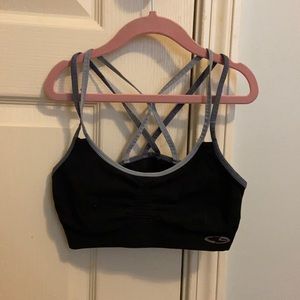 comfy black sports bra